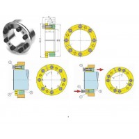 BIKON-Technik聯軸器1003 45x75用于各個行業，如風力站、鋼廠
