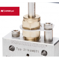 Maximator 閥門 22500psi，閥體有六種不同的設計，并可配備調節桿